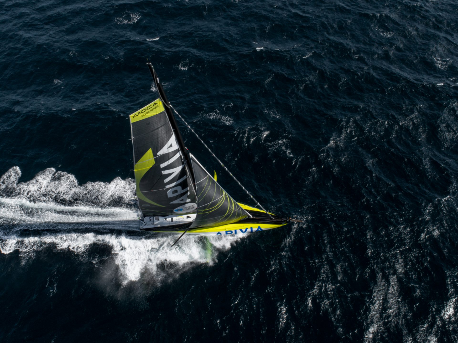 L’Imoca APIVIA en ordre de marche Apivia
