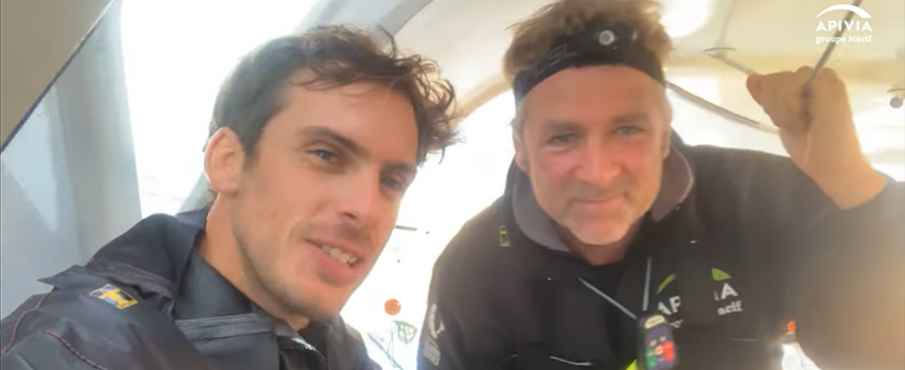 Transat Jacques Vabre : des images du bord inédites !