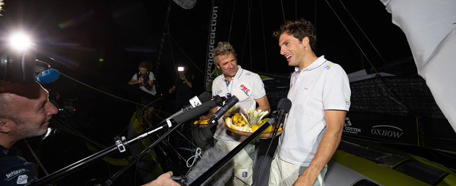 APIVIA, les déclarations des vainqueurs  de la Transat Jacques Vabre